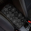 Black And White Wiccan Mystic Print Car Center Console Cover