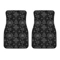Black And White Wiccan Mystic Print Front Car Floor Mats