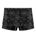 Black And White Wiccan Mystic Print Men's Boxer Briefs