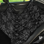 Black And White Wiccan Mystic Print Pet Car Back Seat Cover
