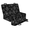 Black And White Wiccan Palmistry Print Pet Car Back Seat Cover