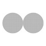 Black And White Windowpane Pattern Print Car Coasters