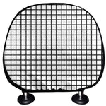 Black And White Windowpane Pattern Print Car Headrest Covers