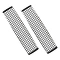 Black And White Windowpane Pattern Print Car Seat Belt Covers