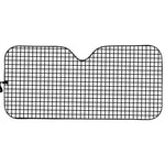 Black And White Windowpane Pattern Print Car Sun Shade