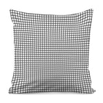 Black And White Windowpane Pattern Print Pillow Cover