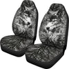 Black And White Wolf Spirit Universal Fit Car Seat Covers GearFrost