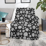 Black And White Yarn Pattern Print Blanket