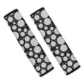 Black And White Yarn Pattern Print Car Seat Belt Covers