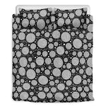 Black And White Yarn Pattern Print Duvet Cover Bedding Set
