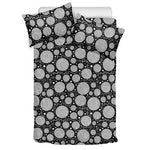Black And White Yarn Pattern Print Duvet Cover Bedding Set