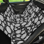 Black And White Yarn Pattern Print Pet Car Back Seat Cover