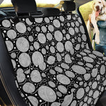 Black And White Yarn Pattern Print Pet Car Back Seat Cover