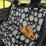 Black And White Yarn Pattern Print Pet Car Back Seat Cover