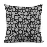 Black And White Yarn Pattern Print Pillow Cover
