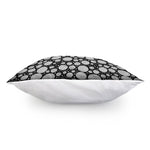 Black And White Yarn Pattern Print Pillow Cover
