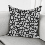 Black And White Yarn Pattern Print Pillow Cover