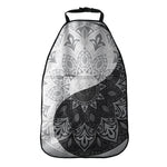 Black And White Yin Yang Mandala Print Car Seat Organizers