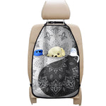 Black And White Yin Yang Mandala Print Car Seat Organizers