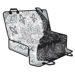 Black And White Yin Yang Mandala Print Pet Car Back Seat Cover