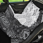 Black And White Yin Yang Mandala Print Pet Car Back Seat Cover