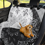 Black And White Yin Yang Mandala Print Pet Car Back Seat Cover