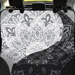 Black And White Yin Yang Mandala Print Pet Car Back Seat Cover