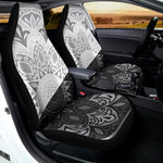 Black And White Yin Yang Mandala Print Universal Fit Car Seat Covers