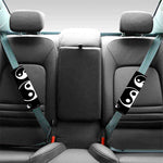 Black And White Yin Yang Pattern Print Car Seat Belt Covers