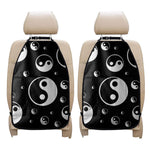 Black And White Yin Yang Pattern Print Car Seat Organizers
