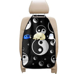 Black And White Yin Yang Pattern Print Car Seat Organizers