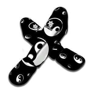 Black And White Yin Yang Pattern Print Muay Thai Shin Guard