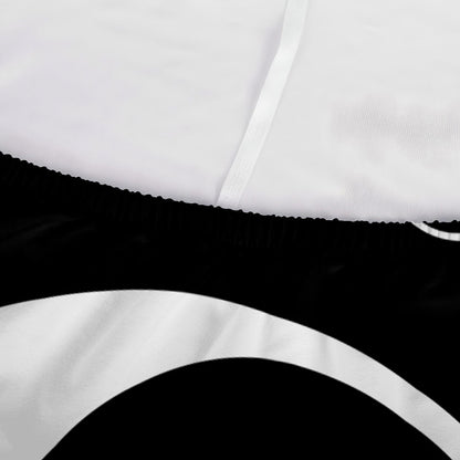 Black And White Yin Yang Pattern Print Sofa Cover