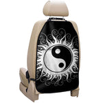 Black And White Yin Yang Sun Print Car Seat Organizers
