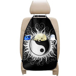 Black And White Yin Yang Sun Print Car Seat Organizers