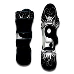 Black And White Yin Yang Sun Print Muay Thai Shin Guard