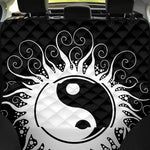 Black And White Yin Yang Sun Print Pet Car Back Seat Cover