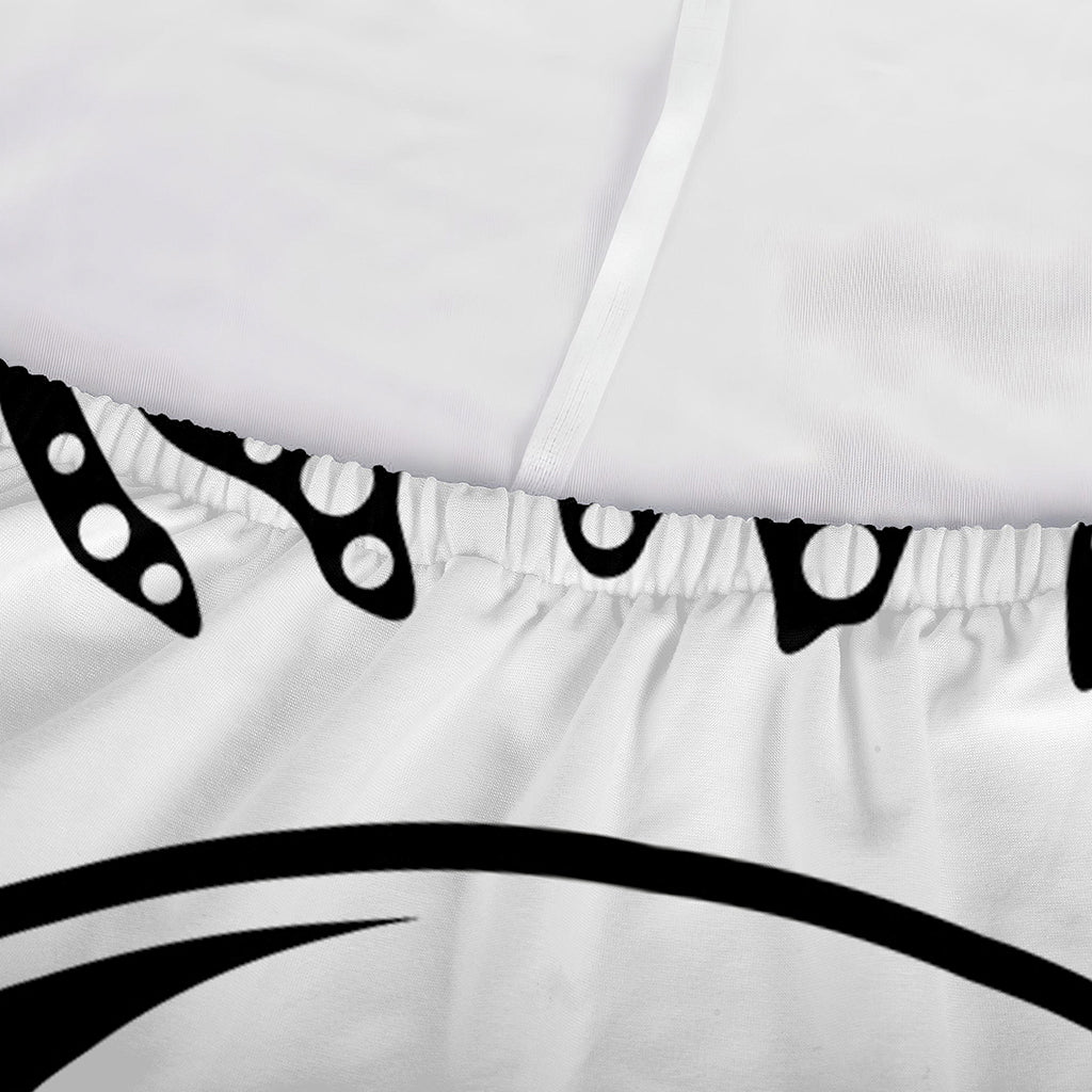 Black And White Yin Yang Sun Print Sofa Cover