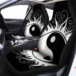 Black And White Yin Yang Sun Print Universal Fit Car Seat Covers