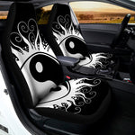 Black And White Yin Yang Sun Print Universal Fit Car Seat Covers