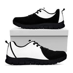 Black And White Yin Yang Symbol Print Black Sneakers