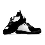 Black And White Yin Yang Symbol Print Black Sneakers