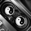 Black And White Yin Yang Symbol Print Car Coasters