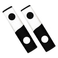 Black And White Yin Yang Symbol Print Car Seat Belt Covers