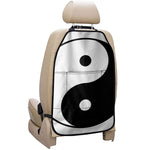 Black And White Yin Yang Symbol Print Car Seat Organizers