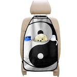 Black And White Yin Yang Symbol Print Car Seat Organizers