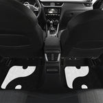 Black And White Yin Yang Symbol Print Front and Back Car Floor Mats