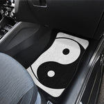 Black And White Yin Yang Symbol Print Front Car Floor Mats