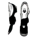 Black And White Yin Yang Symbol Print Muay Thai Shin Guard