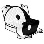 Black And White Yin Yang Symbol Print Pet Car Back Seat Cover